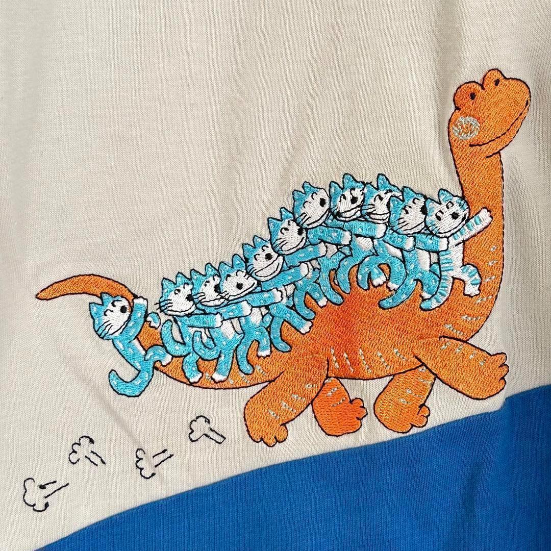 グラニフ　恐竜　11ぴきのねこコラボ　Tシャツ　Lサイズ