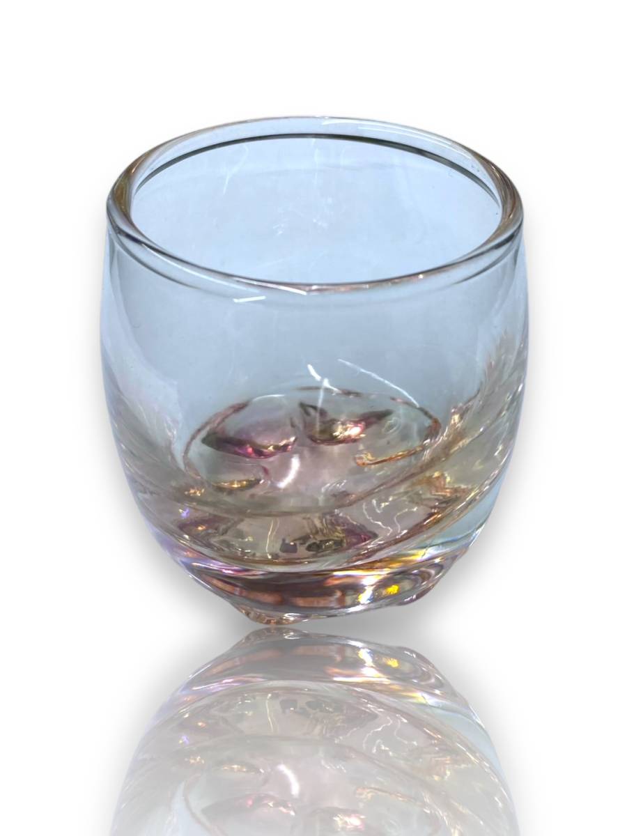 未使用保管品 KAMAY DECOR GLASS カメイグラス ミニグラス コレクション 5客 硝子 Colorful カラフル Aurora オーロラ 箱付きの画像3