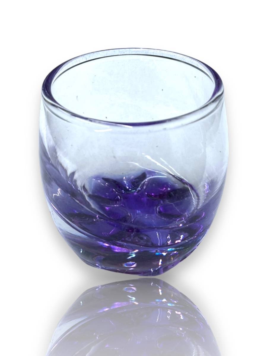 未使用保管品 KAMAY DECOR GLASS カメイグラス ミニグラス コレクション 5客 硝子 Colorful カラフル Aurora オーロラ 箱付きの画像6