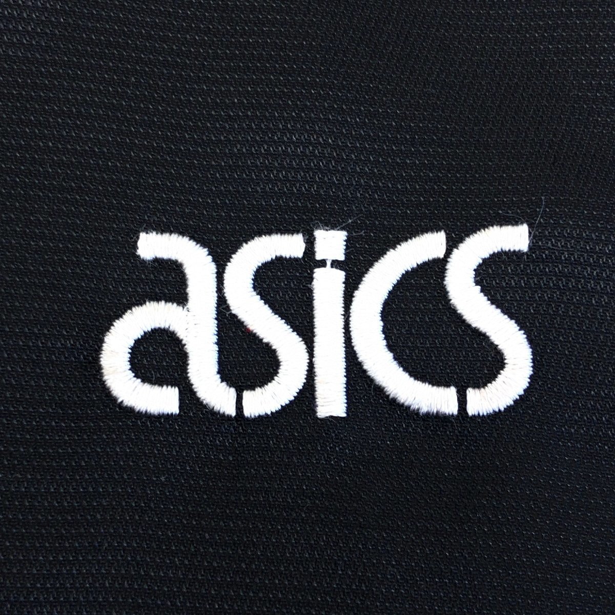 ●ASICS アシックス ロゴ刺繍 サイドライン ウインドブレーカー パンツ M 黒 ブラック ジャージ スポーツ 国内正規品 メンズ 紳士_画像4