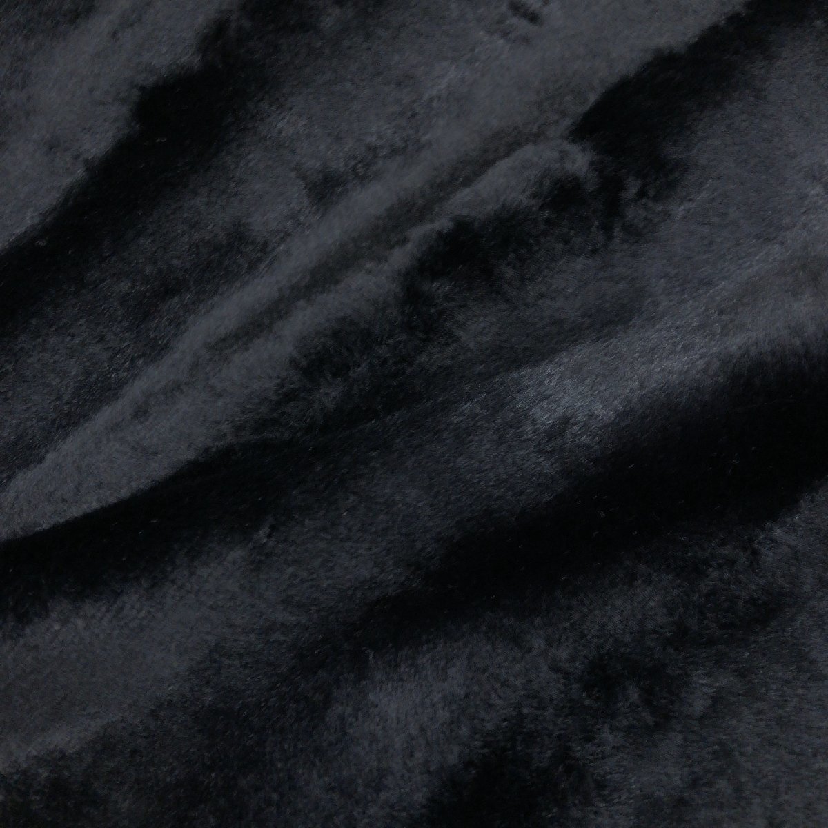 ◆Benaru WATAICHI ベナル 豪華フォックスファートリム エコファーコート 11(L) 黒 ブラック フェイクファー 毛皮 日本製 国内正規品 婦人_画像8