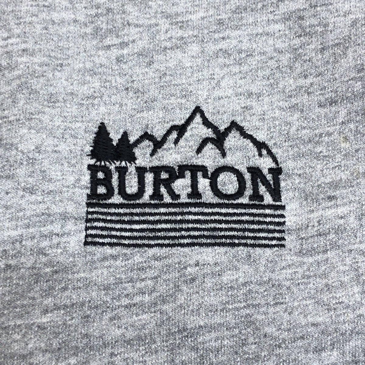 ●BURTON バートン ロゴ刺繍 フルジップ スウェット パーカー S グレー ジャケット ブルゾン フーディ スノーボード スノボー 国内正規品_画像4