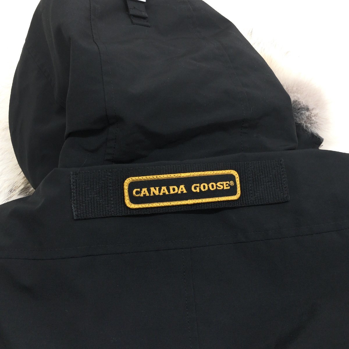 ▼CANADA GOOSE カナダグース 定価22万円 3438JM ジャスパーパーカー ダウンコート M 黒 ブラック アークティックパーカー 定番 正規品_画像6