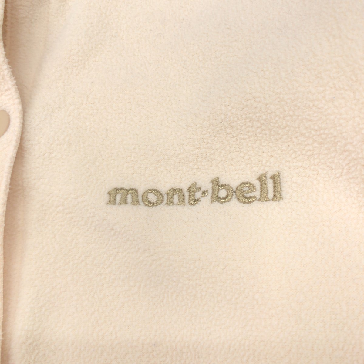 mont-bell モンベル #1114163 定価5,390円 シャミース カーディガン M ベージュ フリース 羽織り 国内正規品 レディース アウトドア_画像4