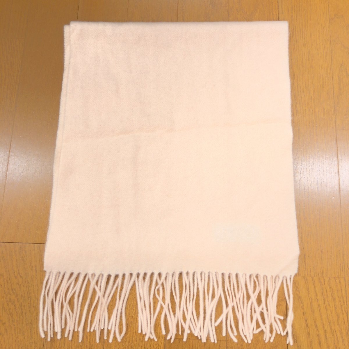 Cashmere muffler 《繊維の宝石》上質 カシミヤ100% マフラー ライトベージュ ストール ショール レディース 女性用 カシミア_画像5