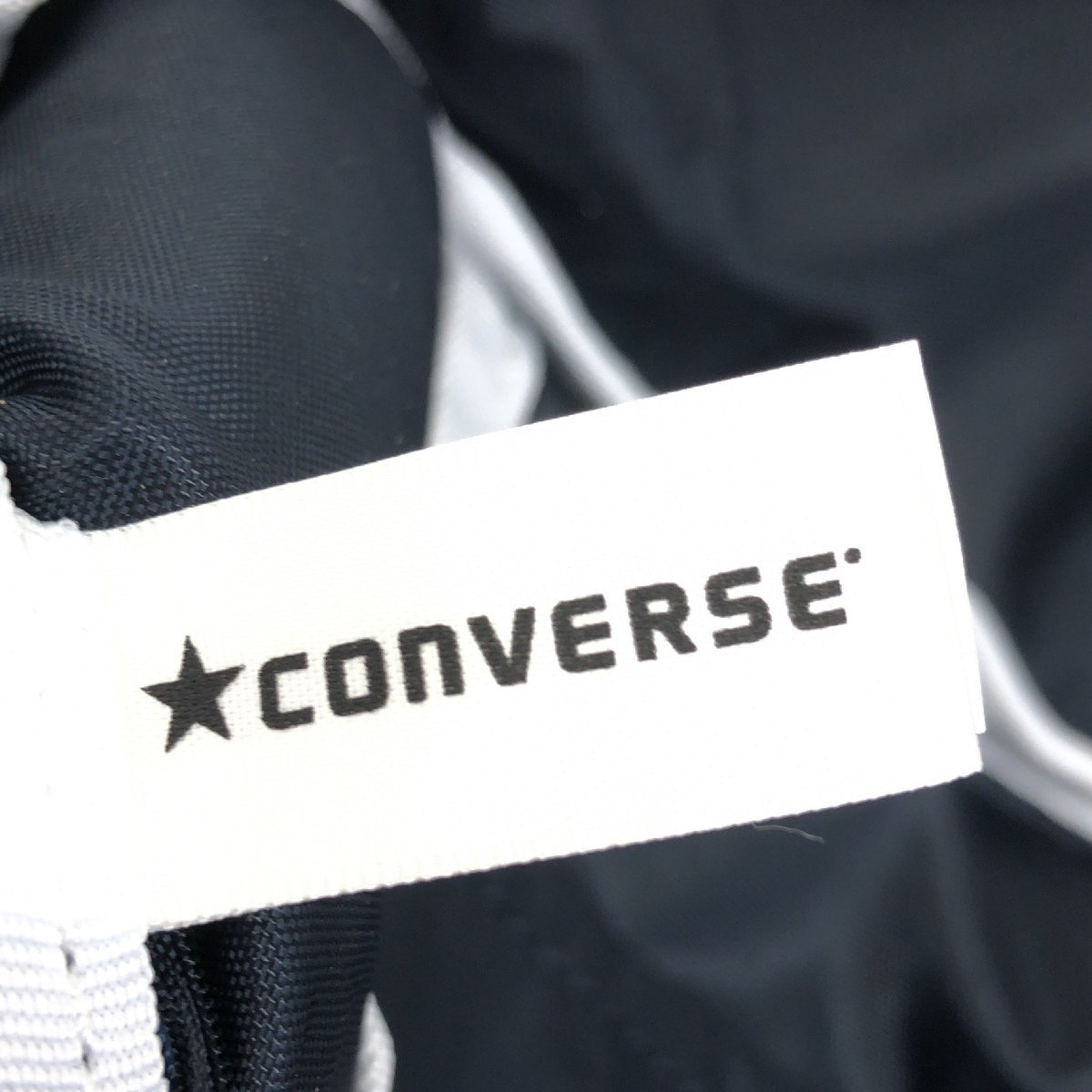 美品 WEGO別注 CONVERSE ウィーゴー コンバース ロゴ刺繍 ウエストバッグ 紺 ネイビー ボディバッグ ショルダーバッグ ユニセックス_画像3