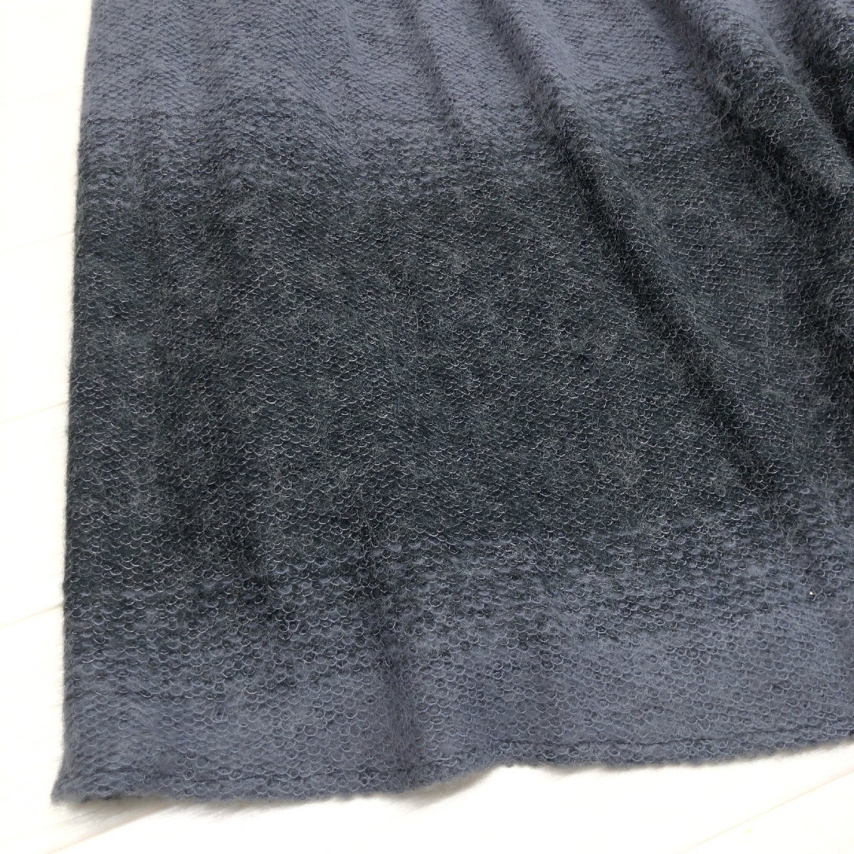 Blanc bijoux ウール ニット フレアスカート 11(L) w67 グレー系 日本製 ミモレ丈 国内正規品 レディース 女性用_画像5