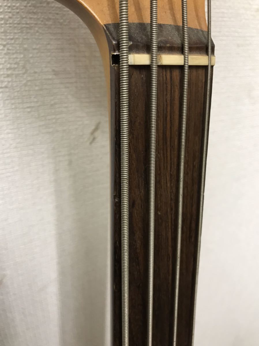 【b2】 Fender Japan JAZZ BASS フェンダージャパン　 エレキベース　フレットレス　JUNK y3770 1493-25_画像10