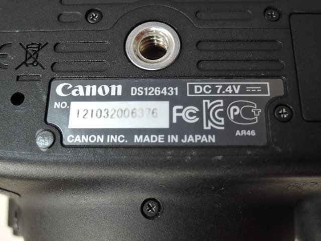Canon キャノン デジタル一眼レフカメラ EOS Kiss X7i ボディ 通電確認のみ 動作未確認/ジャンク品_記載情報