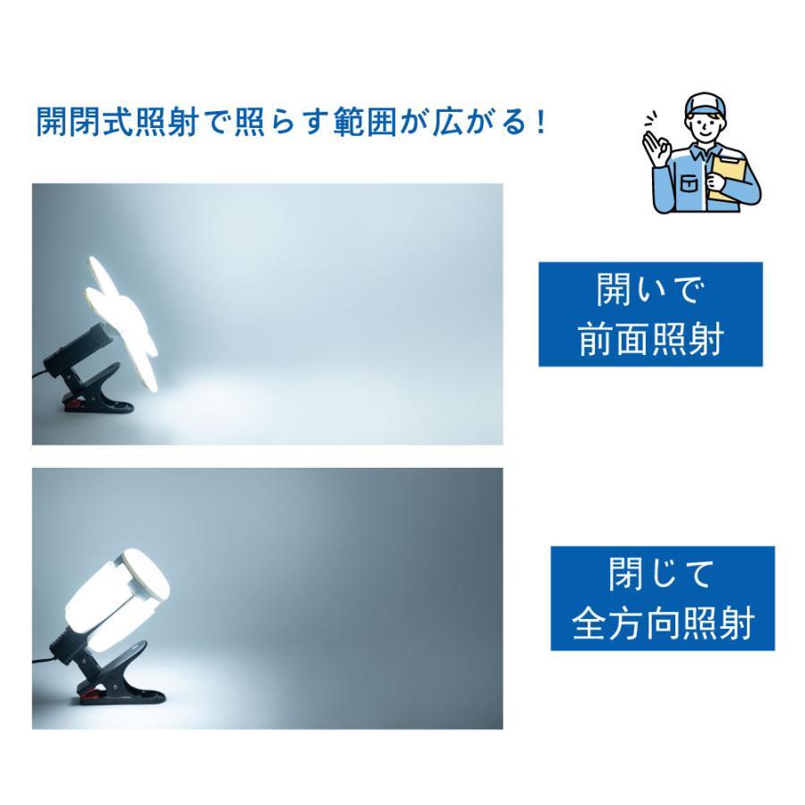 LED電球付 クリップランプ スーパーライト 5400lm 昼光色 60W 屋内用 投光器 省エネ dk-szd01