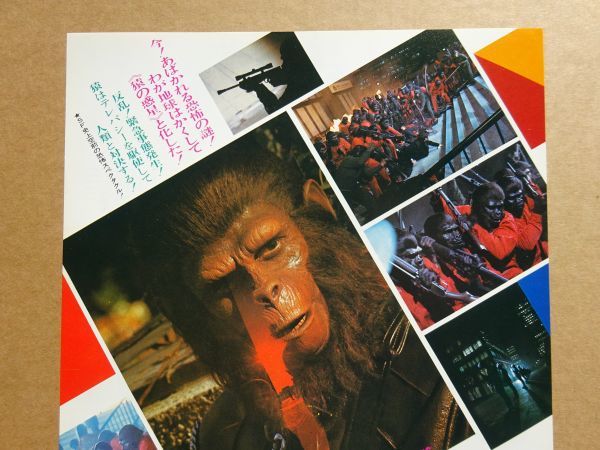 映画チラシ【 猿の惑星 征服 】1972年　ロディ・マクドウォール，ドン・マレー　01611_画像2
