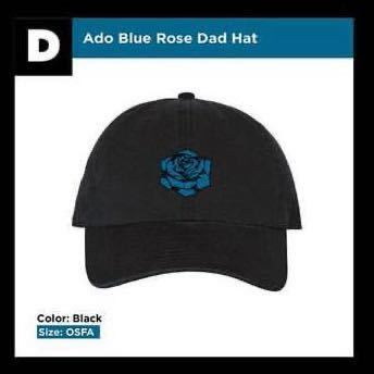 Ado Blue Rose Dad Hat World Tour Wish Cap cap Ad goods Ado Blue Rose Dad Hat World Tour Wish Cap cap Ad goods