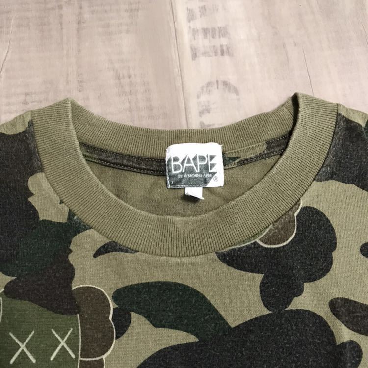 ★激レア★ kaws 1st camo Tシャツ Sサイズ a bathing ape bape logo エイプ ベイプ アベイシングエイプ カウズ original fake 迷彩 nigo_画像3