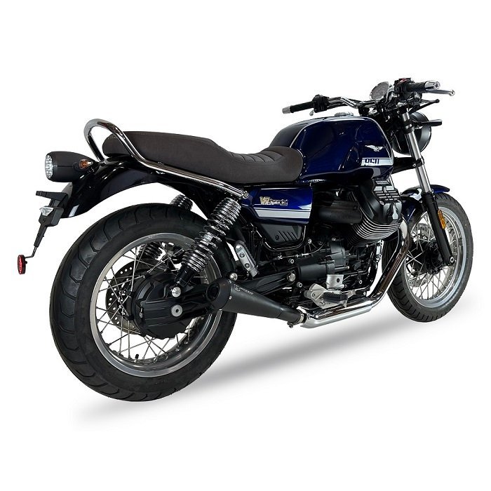 IRONHEAD(アイアンヘッド) MOTO GUZZI V7 2022～ スリップオン 左右2本出しマフラー OVC11SB/グッツィストーン【送料800円】_画像2