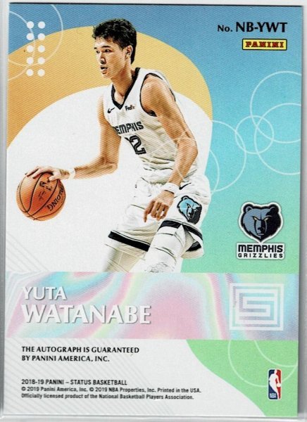 *NBA Watanabe male futoshi 18-19 Panini New Breed autograph autograph card 
