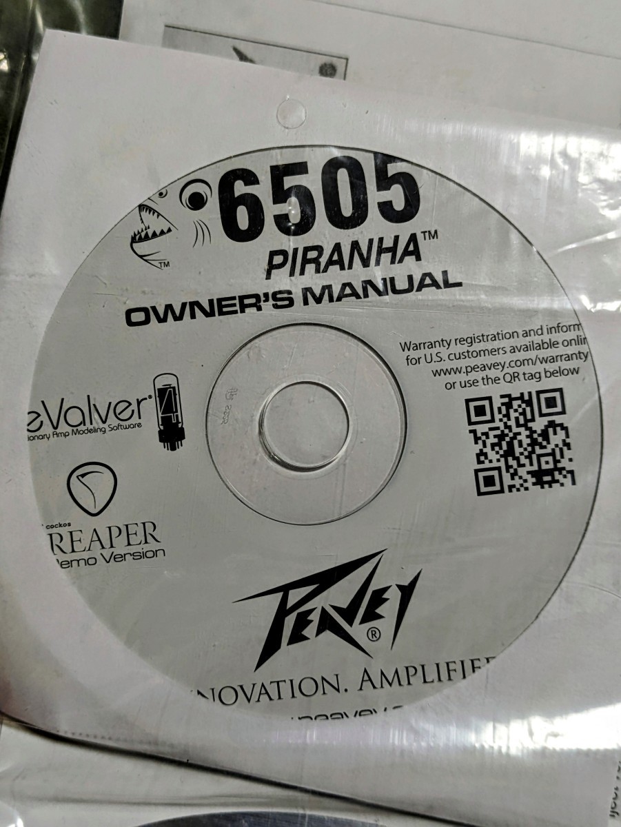 中古● 国内正規品 付属 一式付き● 取説 箱付 ● PEAVEY 6505 PIRANIHA ● ピラニア ● 真空管アンプ ミニアンプヘッド_画像7