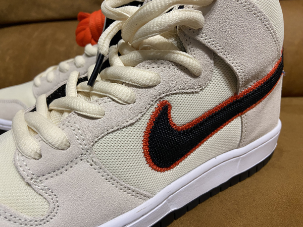 ■送料無料 新品 NIKE SB DUNK HIGH PRO PRM COCONUTS-MILK/TEAM-ORANGE 27.5センチ _画像5