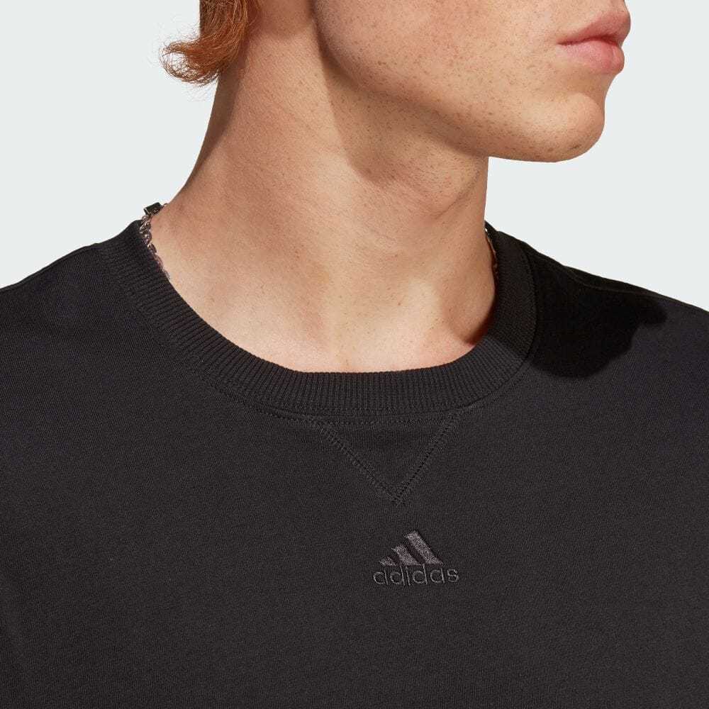 2XL/黒/新品/adidas アディダス/メンズ ALL SZN 半袖Tシャツ 3Lぐらい 綿100％ 大きいサイズ 春夏用_モデル着用画像ご参考までに。