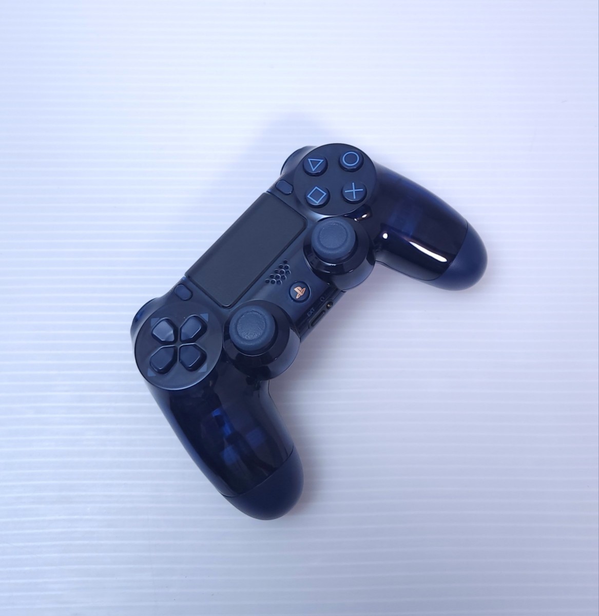 美品/動作品 希少SONY PS4ワイヤレスコントローラ CUH-ZCT2J 500 Million Limited Edition 動作確認済 DUALSHOCK4 スケルトン ブルー(272)_画像8