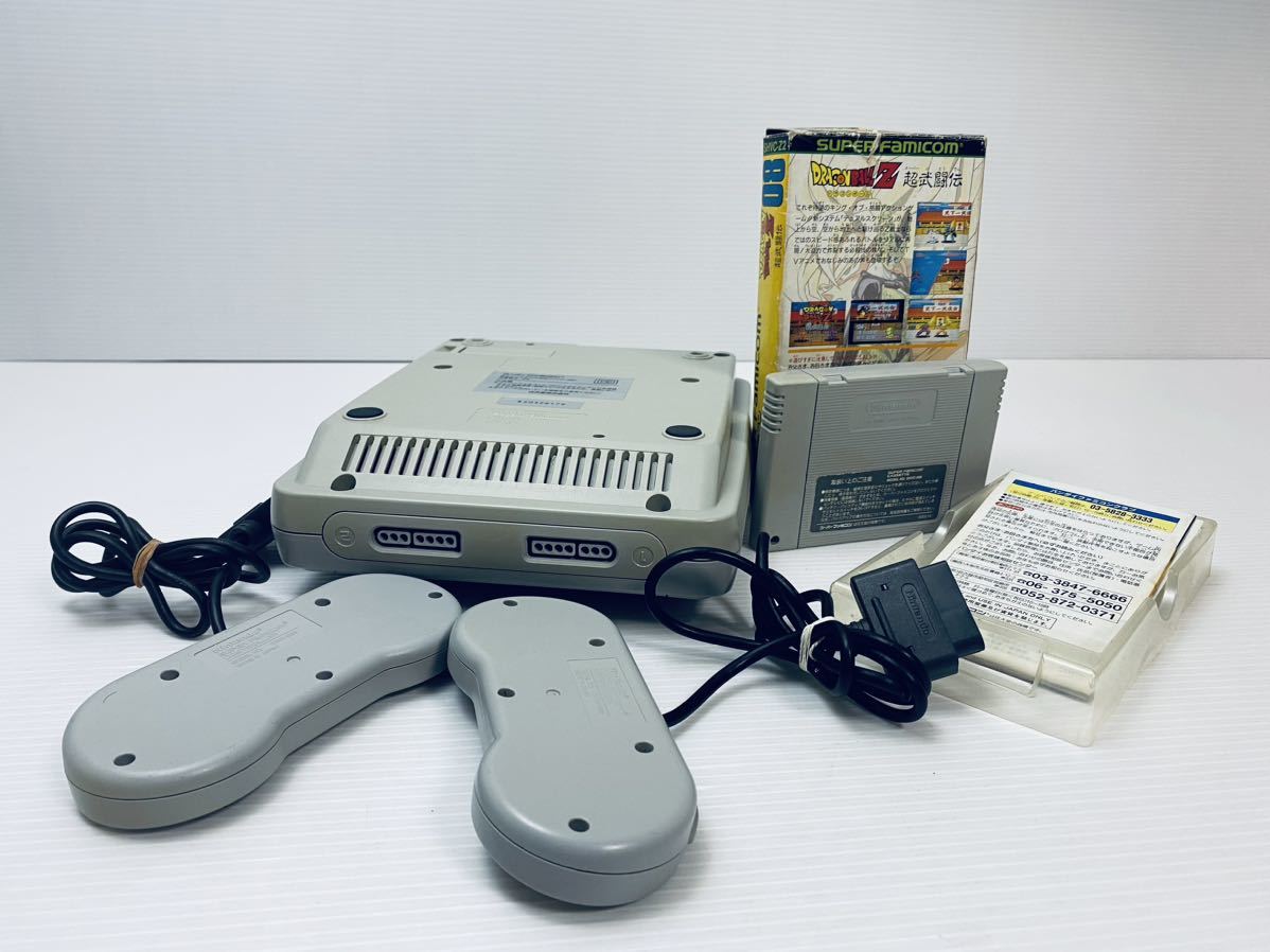 動作品/レトロゲーム 任天堂 Nintendo スーパーファミコン SUPER FAMICOM SHVC-002 コントローラー2個+ゲームソフト(321)_画像3
