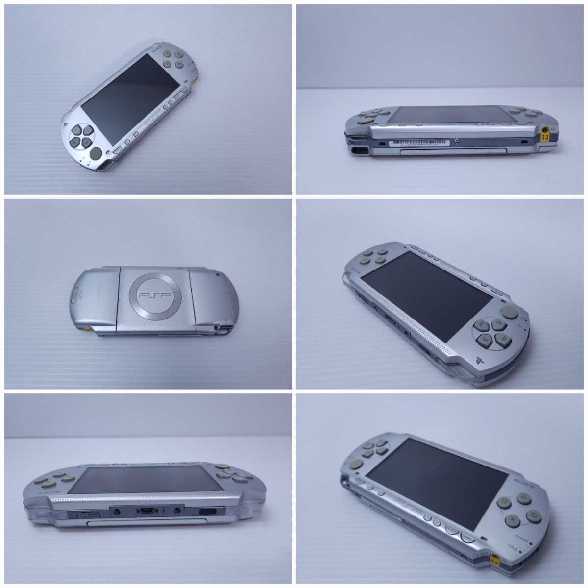 PSP本体 プレイステーション ポータブル まとめてPSP-3000 /2000/1000 6台PSP PlayStation Portable通電確認 詳細チェックなし 希少品(264)の画像8