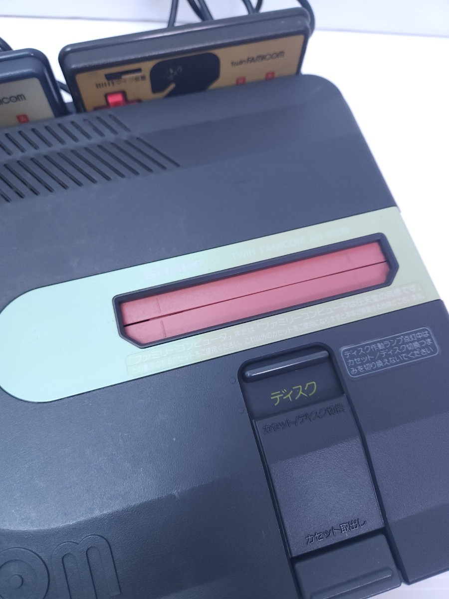 SHARP シャープ TWIN FAMICOM ツインファミコン AN-500B ゲーム機本体 中古 動作未確認 (H-7)_画像6