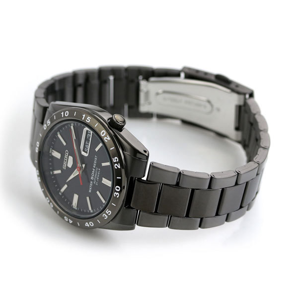 セイコー5 逆輸入モデル 自動巻き 腕時計 メンズ 黒い稲妻 セイコー ファイブ SEIKO SNKE03K1 オールブラック 黒_画像4