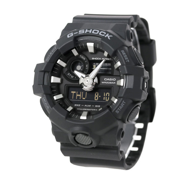 G-SHOCK ブラック CASIO GA-700-1BDR メンズ 腕時計 カシオ Gショック コンビネーション オールブラック 時計_画像2