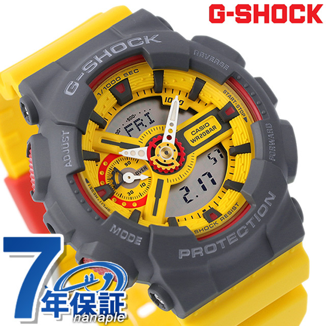 G-SHOCK Gショック クオーツ GMA-S110Y-9A ユニセックス 腕時計 カシオ casio アナデジ イエロー_画像1