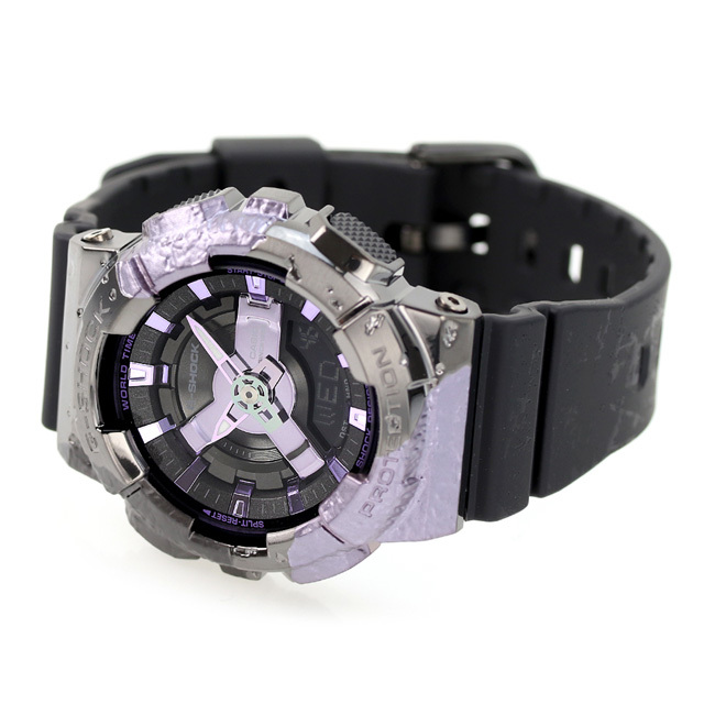 G-SHOCK Gショック クオーツ GM-S114GEM-1A2 ユニセックス 腕時計 カシオ casio アナデジ ブラック パープル 黒_画像4