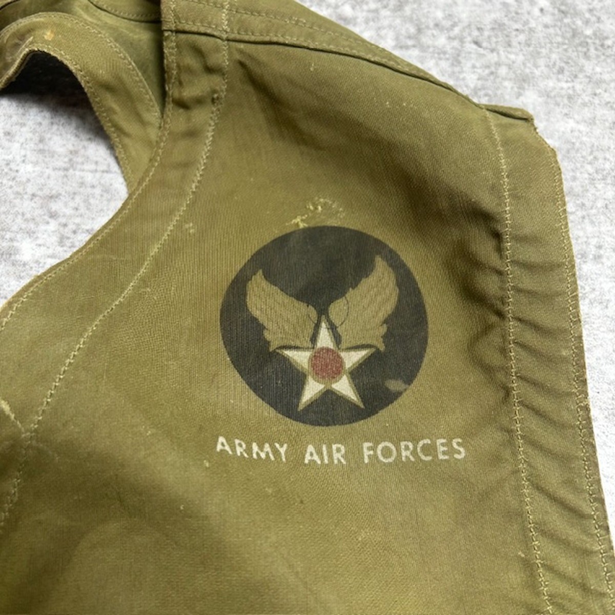 【men112U】 40's USAF TYPEC-1 Emergency Vest sears roebuck U.S ARMY AIR FORCE アメリカ陸軍航空軍 vintage ヴィンテージ TW_画像2