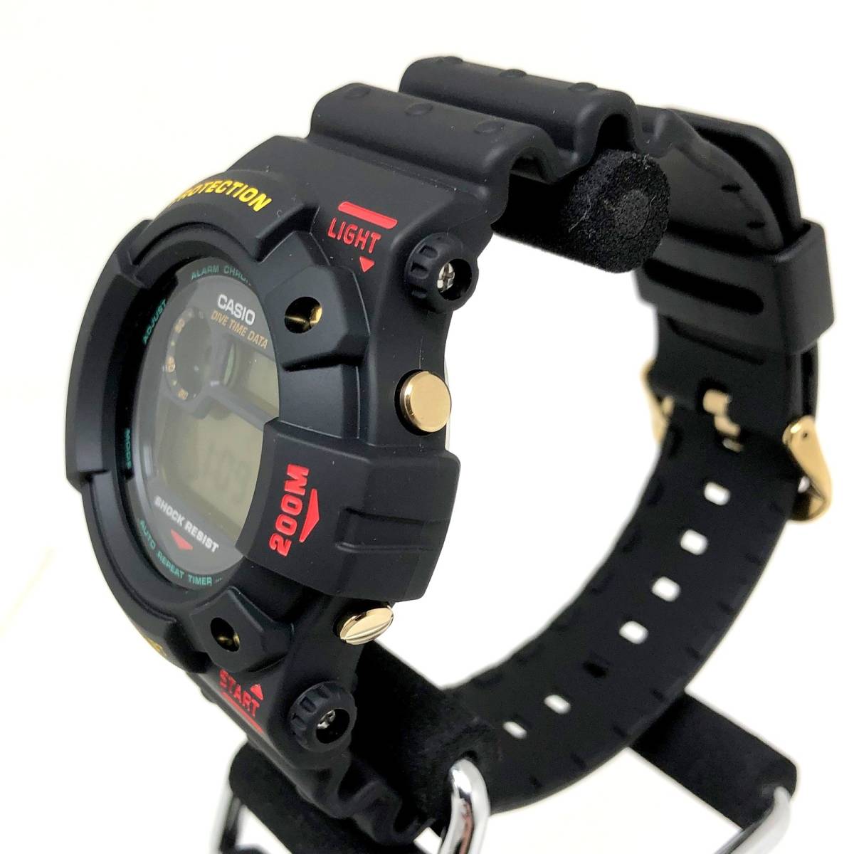 極美品 G-SHOCK ジーショック CASIO カシオ 腕時計 DW-6300-1B フロッグマン FROGMAN デジタル クォーツ 海外モデル【IT08ZB0QB7A4】_画像3