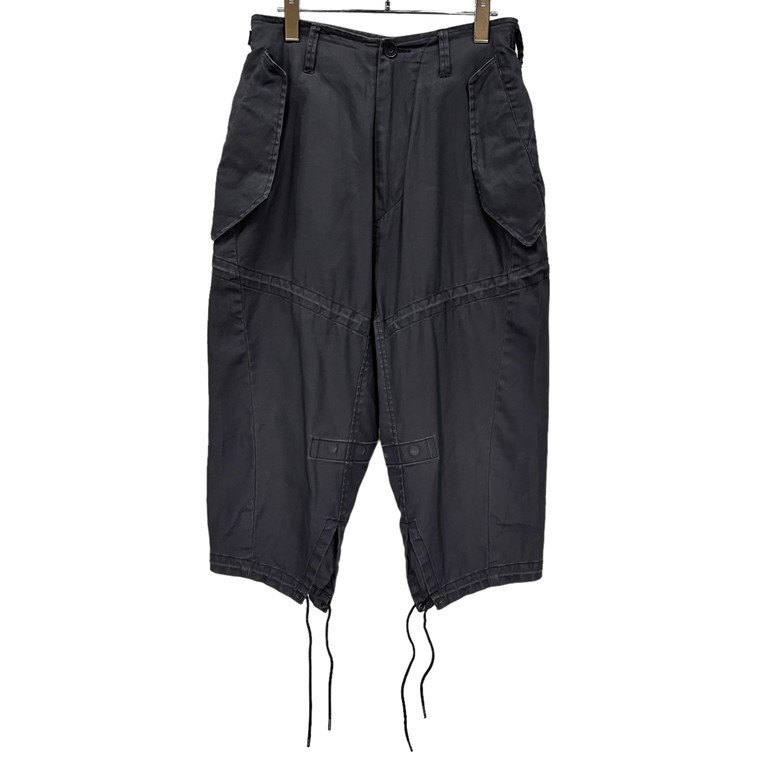 JULIUS 【men3605I】 19SS RECONSTRUCTION MILITARY PANTS モッズコート解体再構築クロップドミリタリーパンツ 定価52,800円 657PAM5 ARの画像1