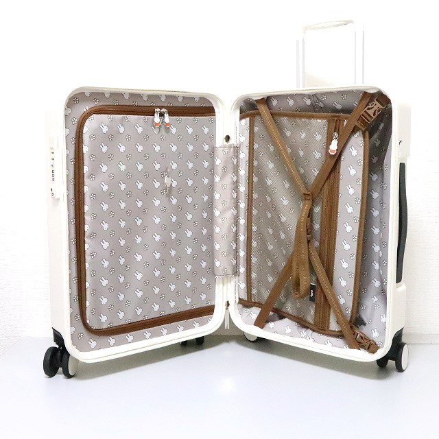 新品 ミッフィー スーツケース 機内持ち込み Sサイズ miffy キャリーケース かわいい キャリーバッグ フェイスナチュラル レディース M659_画像8