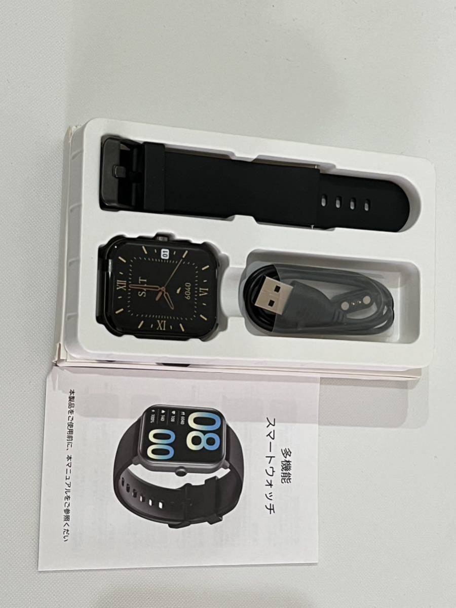 スマートウォッチ 通話機能付き 1.9インチ大画面 Bluetooth5.3 電卓 活動量計 歩数計 Smart Watch IP68防水 音楽再生 着信/メッセージ通知