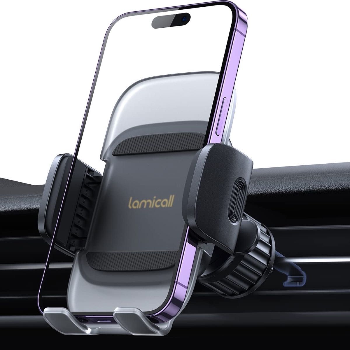 車載 吹き出し口 スマホホルダー Lamicall アクリル ワンタッチ　取付楽 スマホ　吹き出し口 Lamicall 車載