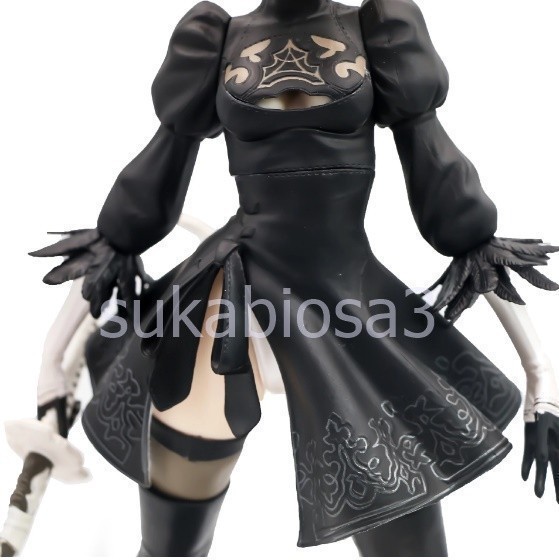 ON016: ★人気商品★NieR Automata 2B YoRHa No.2タイプ ニーア オートマタ 2bタイプ ヨルハ二号B型 pvcの画像5