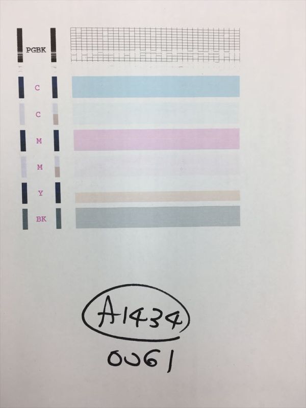 【A1434】プリンターヘッド ジャンク 印字確認済み QY6-0061 CANON キャノン PIXUS IP4300 IP5200 MP600 MP830_画像1