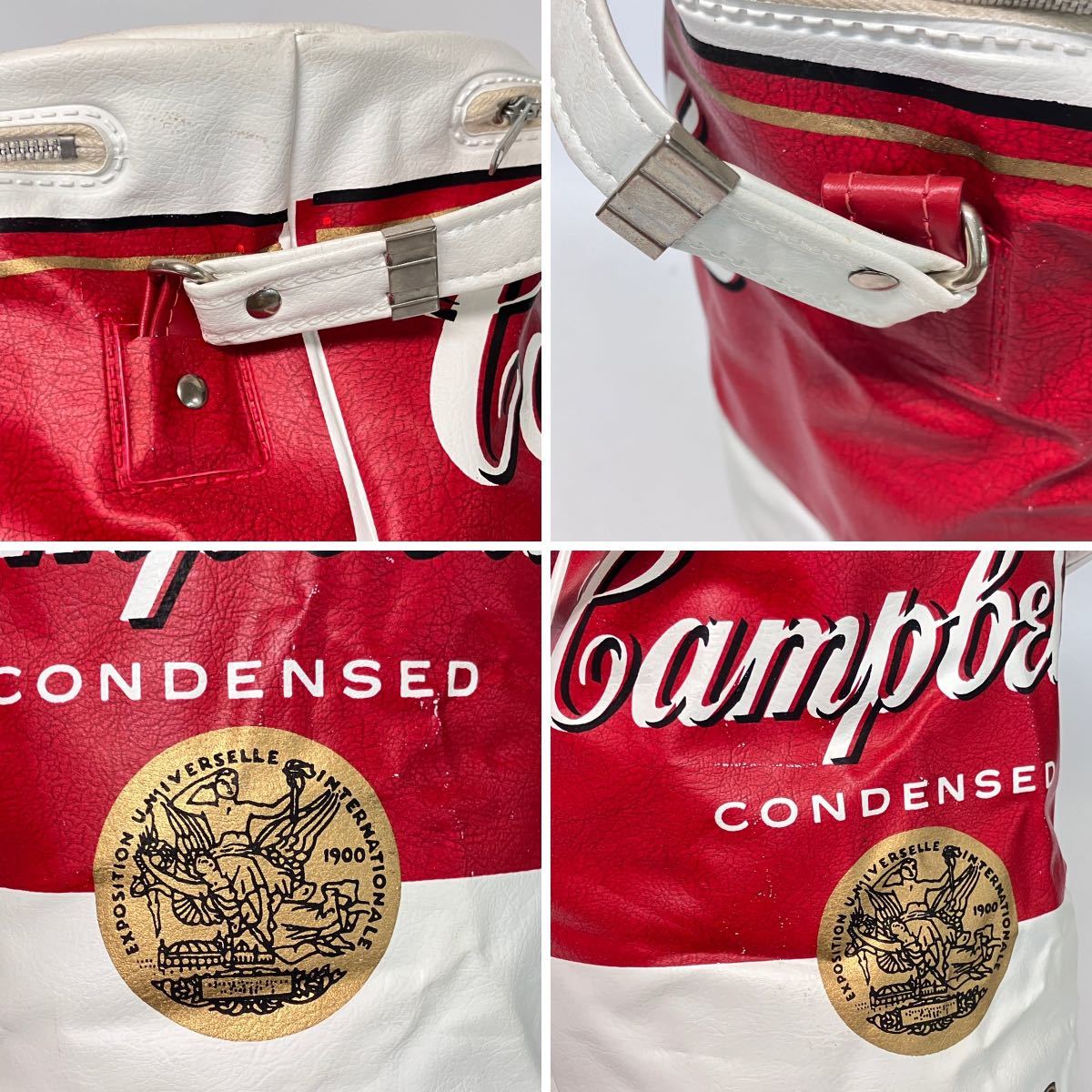 60S ビンテージ キャンベル スープ缶 クーラーバッグ Campbell's Soup BEARSE MANUFACTURING COMPANY COOLER BAG 円柱型 vuz0235_画像8