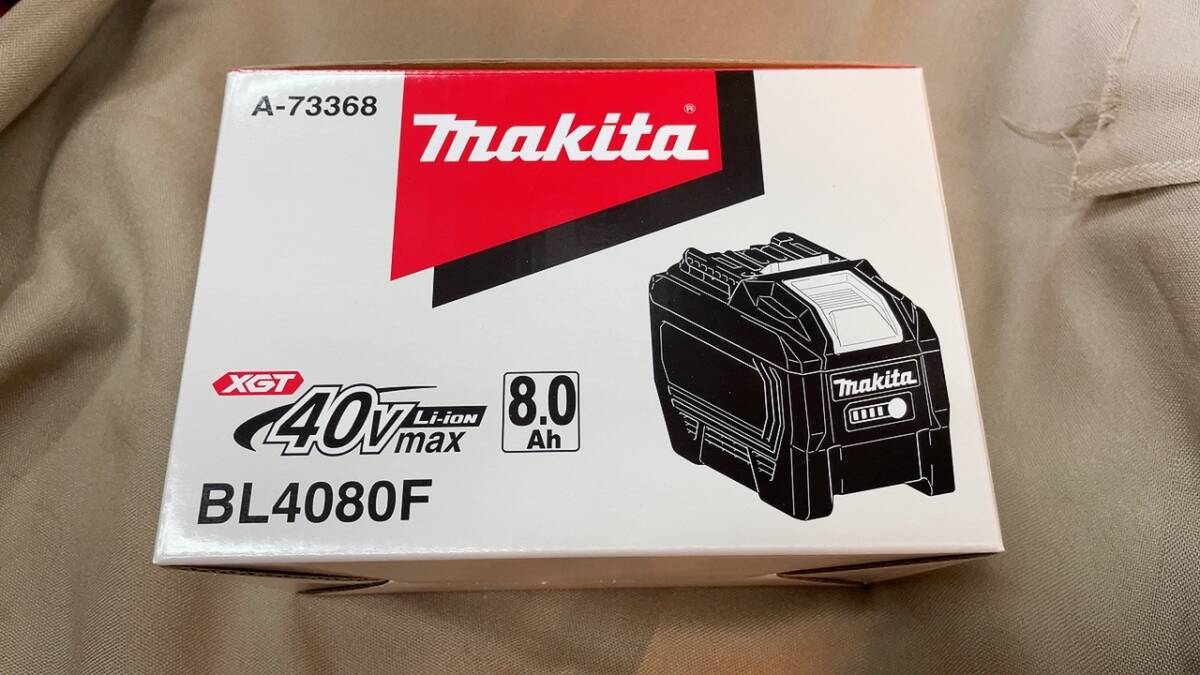 ③新品 未開封品 マキタ makita BL4080F ◆ 40Vmax 8.0Ah 高出力 A-73368 バッテリー 残量表示付 Li-ion 急速充電対応 純正 40v
