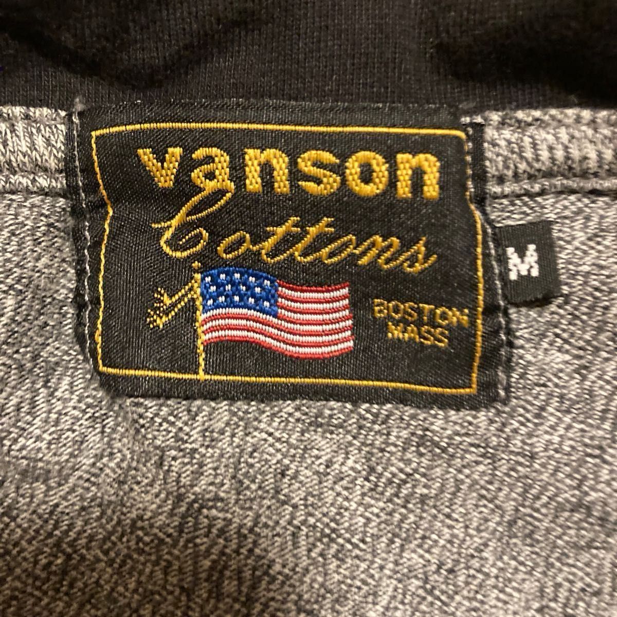 バンソン　vanson 7部袖コットンシャツ、クリーニング済