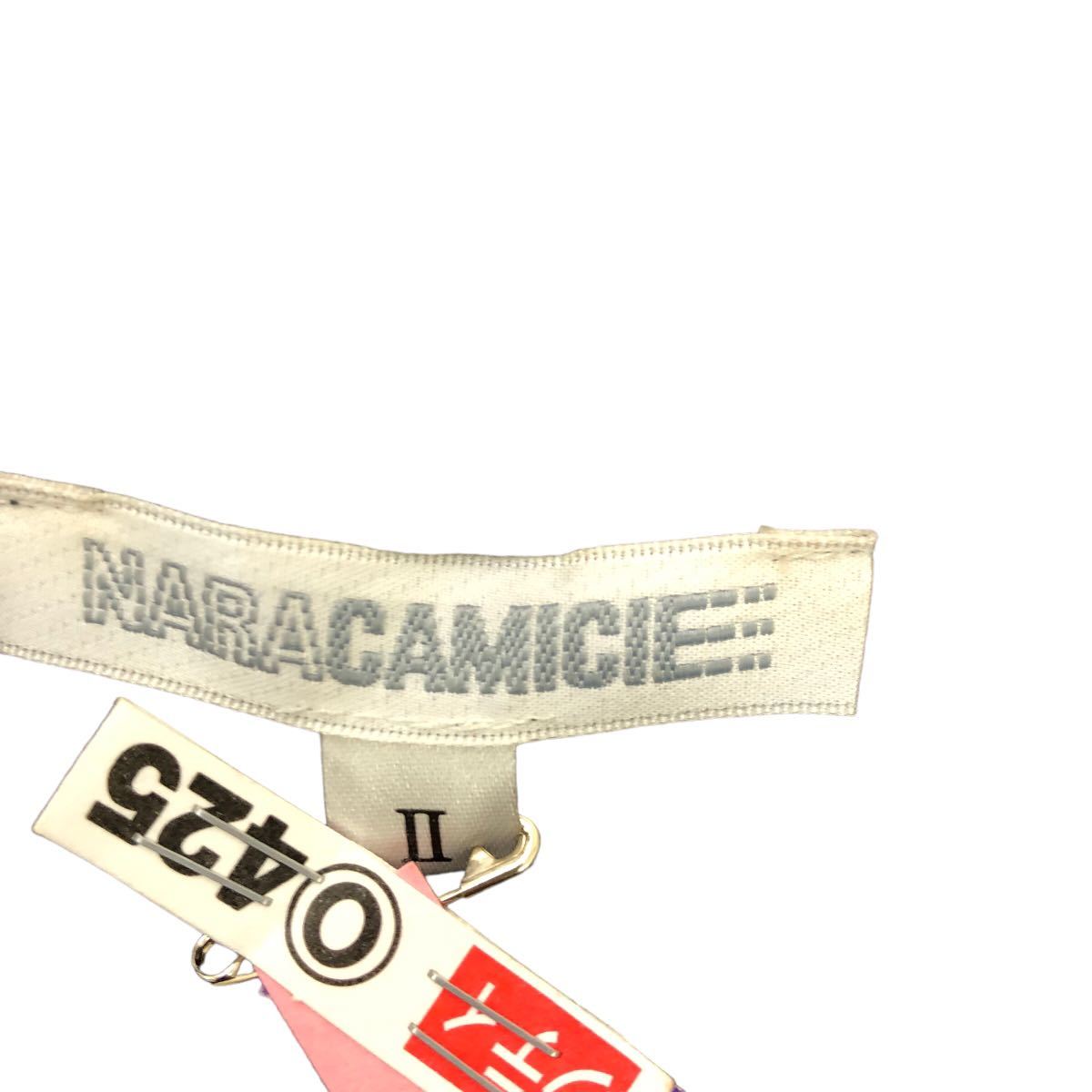 NS114 NARACAMICIE ナラカミーチェ ジャケット 上着 アウター 羽織り デザイン レディース Ⅱ グレー_画像7