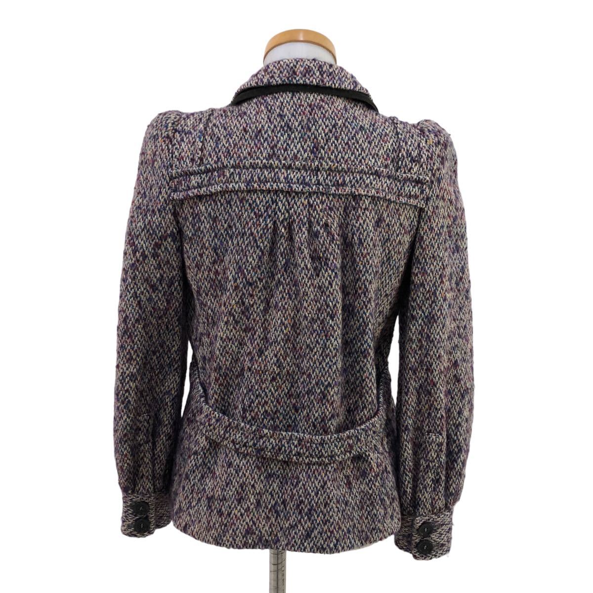 S186 SEE BY CHLOE See by Chloe jacket outer outer garment coat short wool wool lady's multicolor Mix color 