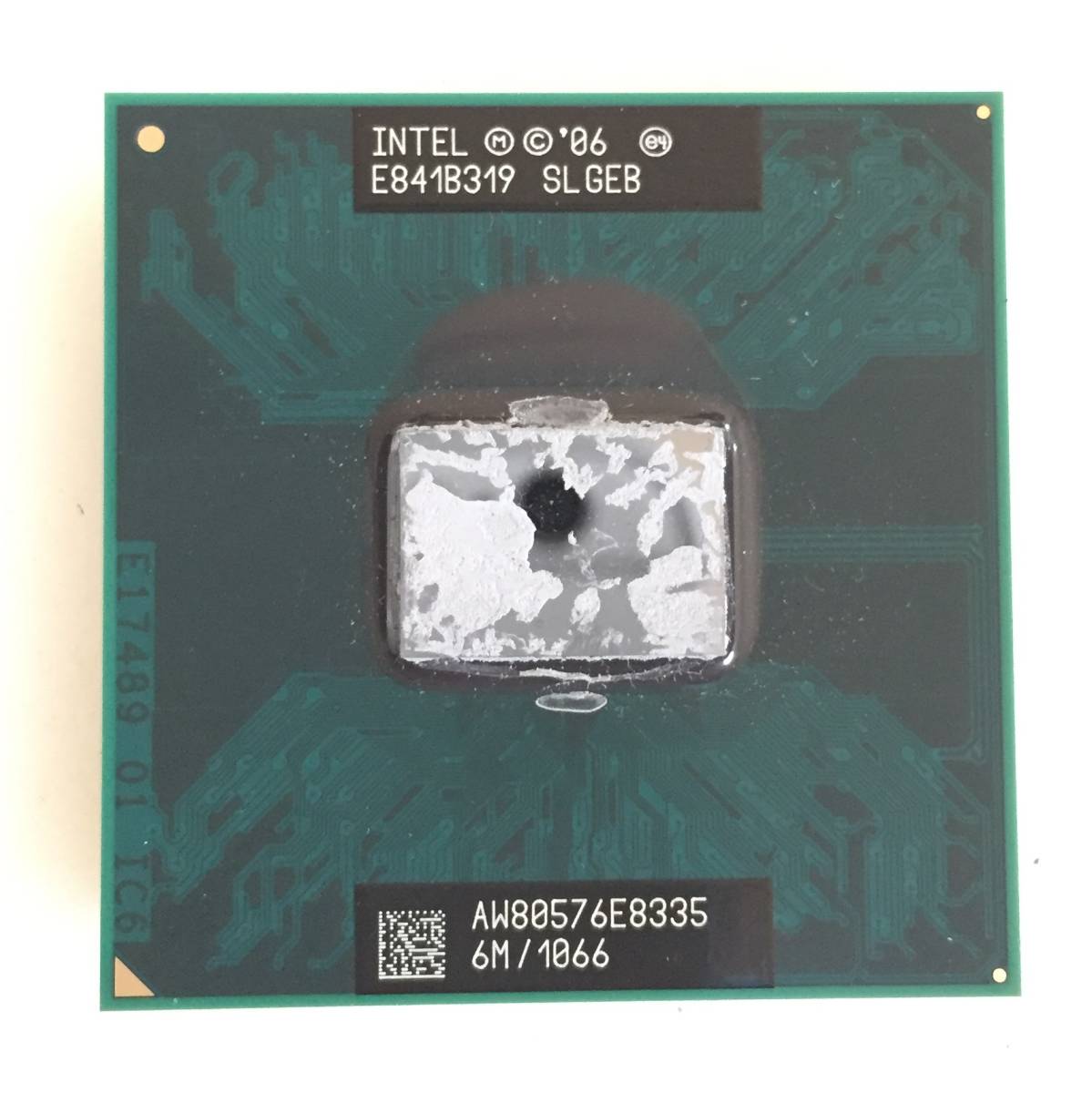 【中古パーツ】複数購入可 CPU Intel Core2 Duo E8335 2.9GHz SLGEB Socket P 2コア2スレッド動作品 ノートパソコン用_画像1