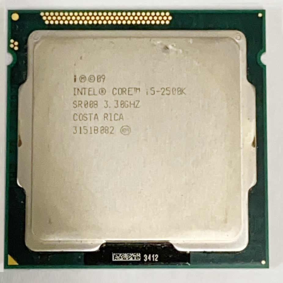 【中古パーツ】複数購入可 CPU Intel Core i5 2500K 3.30GHzTB 3.7GHz SR008 Socket LGA1155 4コア4スレッド 動作品 デスクトップ用の画像1