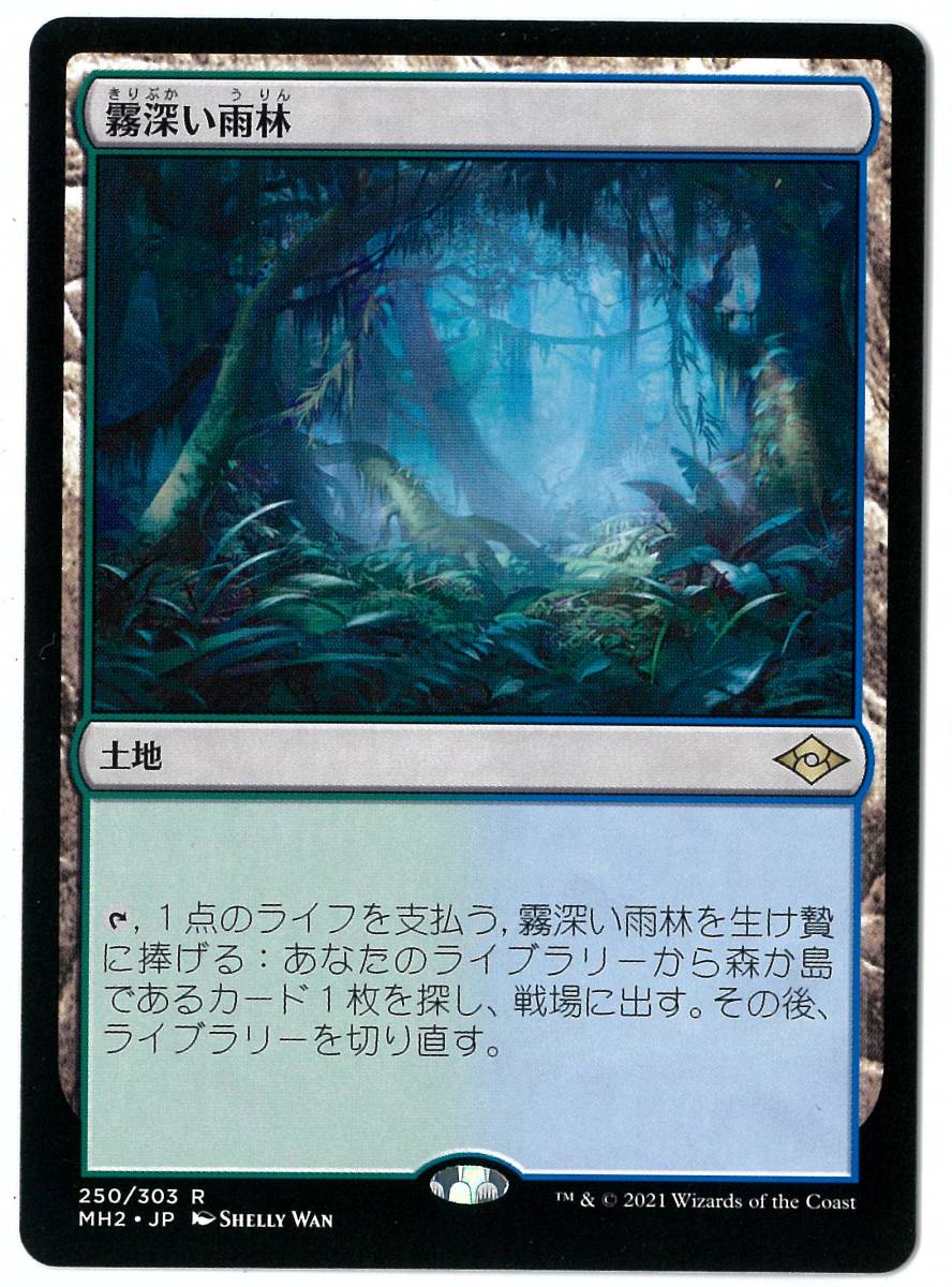 MTG/日本語版/霧深い雨林/Misty Rainforest/モダンホライゾン2/Modern Horizons 2/MH2/NMの画像1