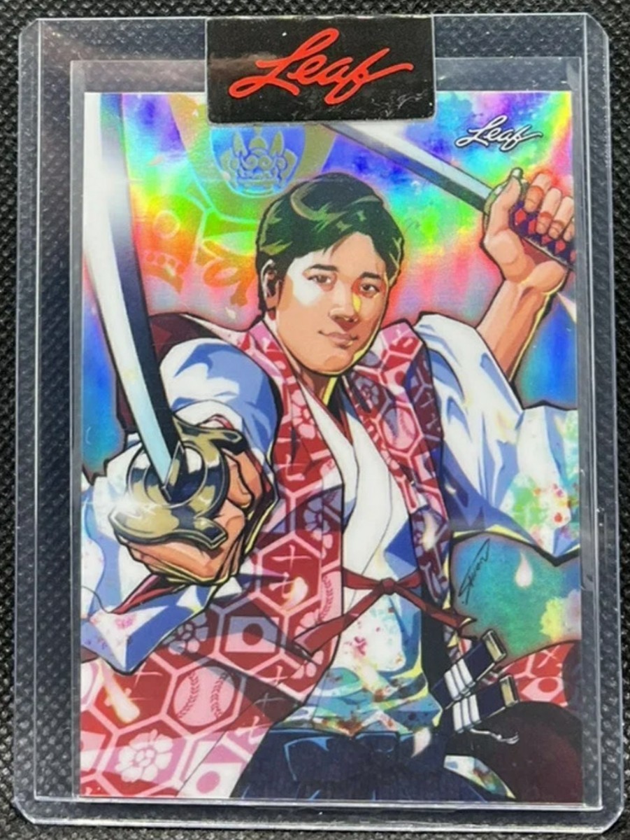 2023 leaf 大谷翔平 Metal ANIME NATION 二刀流 (検索)topps panini mvp shohei ohtani_画像1