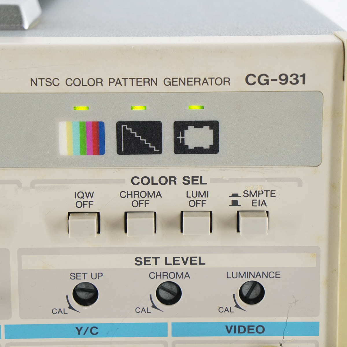 [DW] 8日保証 CG-931 KENWOOD NTSC COLOR PATTERN GENERATOR ケンウッド カラーパターンジェネレーター 電源コード[05629-0001]_画像7