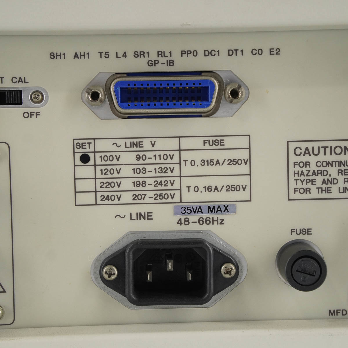 [DW] 8日保証 R6871E ADVANTEST DIGITAL MULTIMETER アドバンテスト デジタルマルチメーター[05668-0022]_画像9