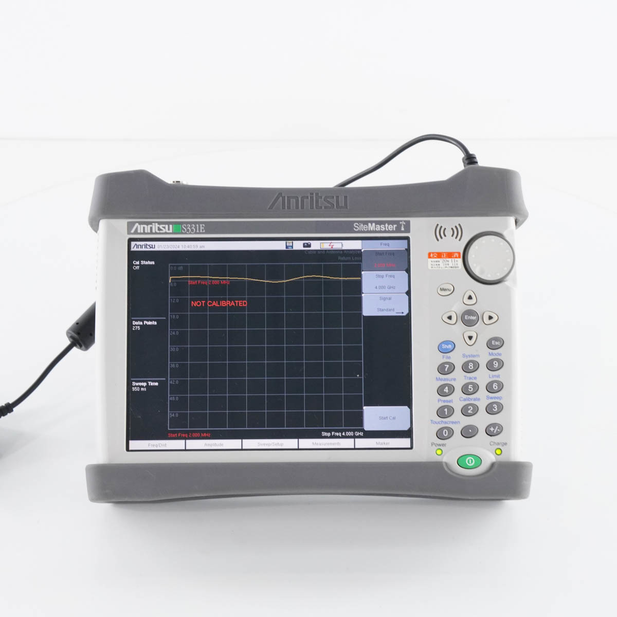 [DW]8日保証 11/2019CAL S331E Site Master サイトマスター Anritsu Cable and Antenna Analyzer OPT 31 OSLN50A-8 アンリツ..[05603-0188]_画像3